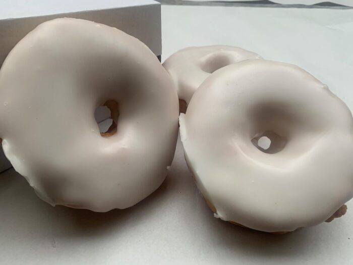 The Bakery Store's "Giant Messy Donuts" Snow Iced Ring Flavour
