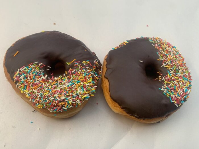 Chocolate Sprinkle Ring Donut