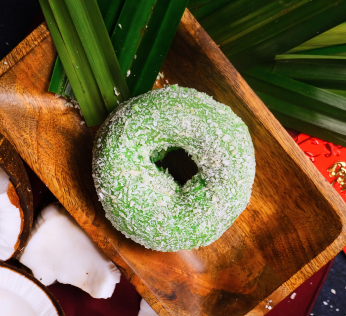 Lunar New Year Crosstown Pandan Donuts (Treat Box of 6 with bonus Giant Snow Iced Ring Donut) - Image 3